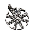 Hot Titanium Steel Viking Rune Pendant Jewelry Men's Retro Stainless Steel Necklace Wholesale