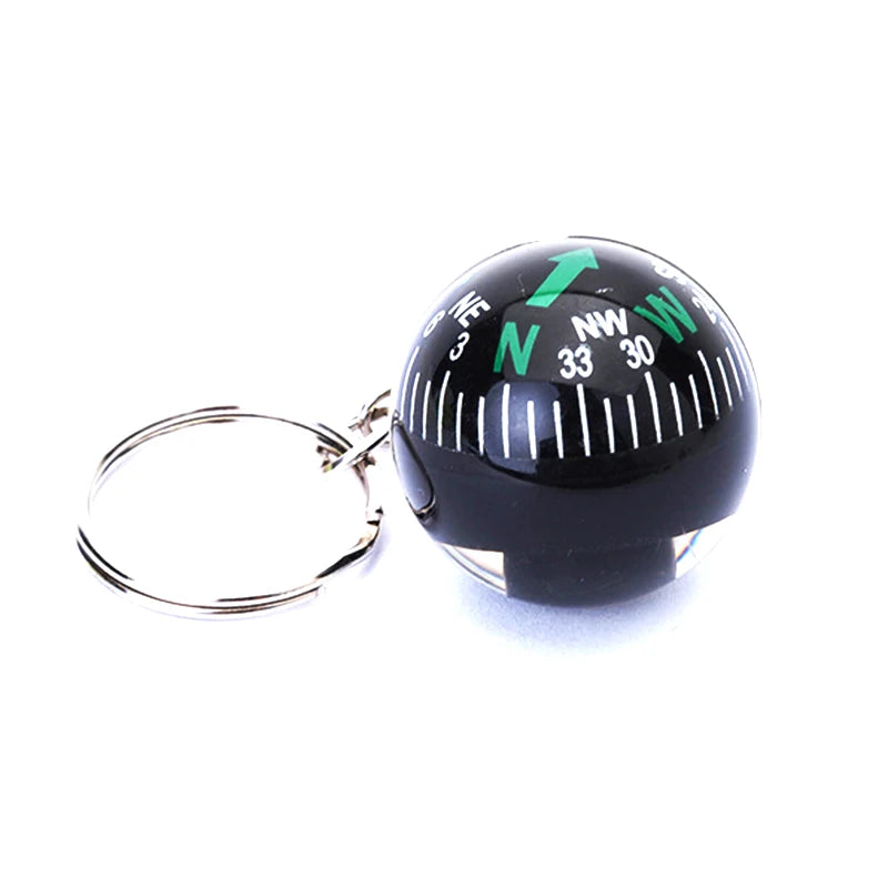 Wholesale Custom Logo 28 mm Cheap Survival Schooling Small Plastic Keychain Mini Ball Compass