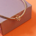 Bracelet Pendant Diy Jewelry Brass DIY Electroplating Gold Jewelry Accessories Flower Pendant