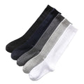 Men's Breathable Cotton Long Socks Custom Pure Color Business Stockings with Spandex Bottom Logo Position for Summer