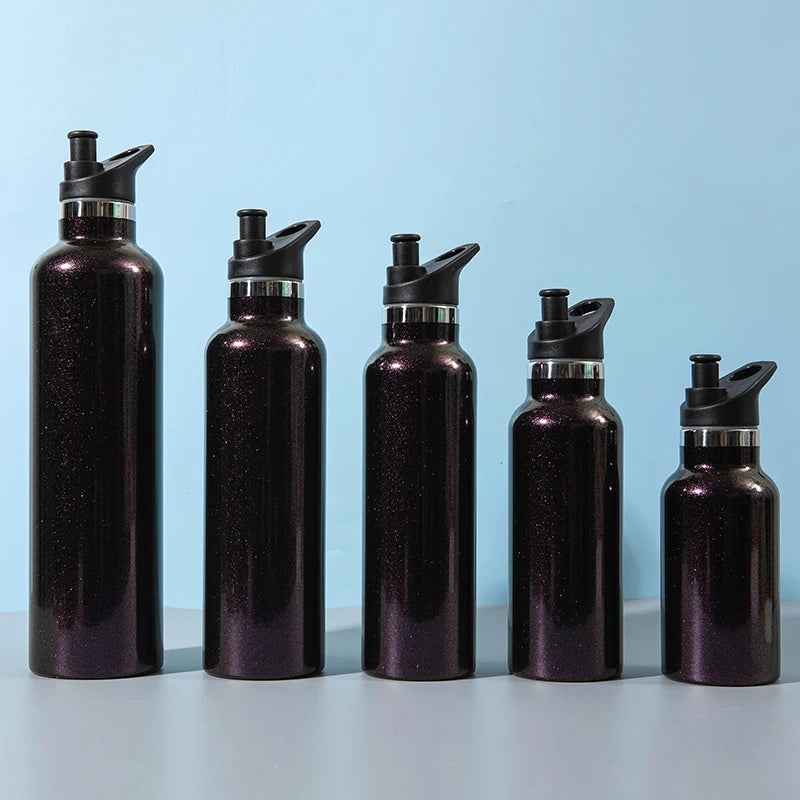 2023 New 350/500/600/750/1000ml Spray Painting/Powder Coating Double Wall Stainless Steel Water Bottle Insulated Vacuum Flask