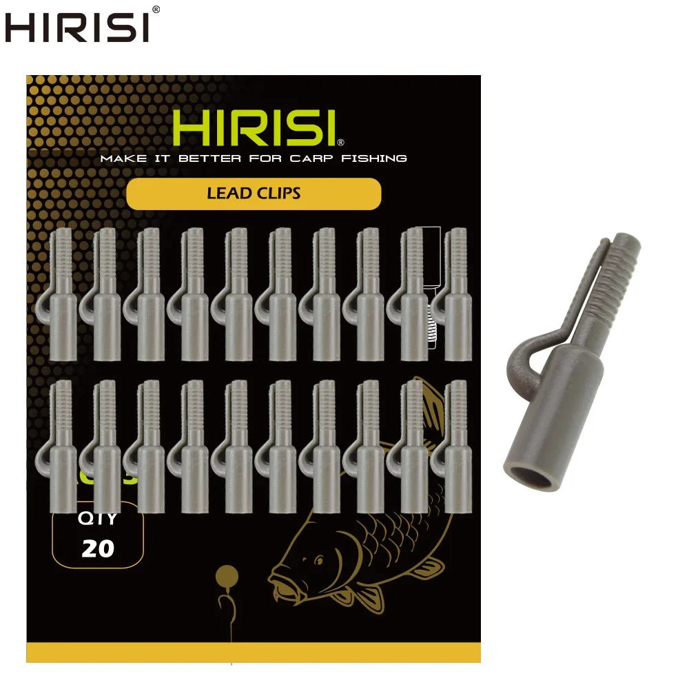 Hiirisi Carp Fishing Lead Clip Fishing Safety Lead Clip with Pin for Carp Fishing Tackle AG032