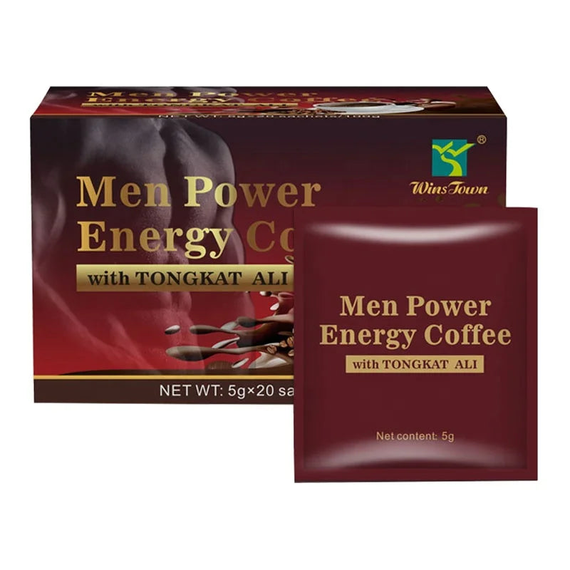Winstown Men Power Natural Herbs Coffee X Organic Maca Black Man Power Energy Coffee