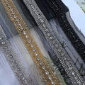 Clothing Accessories Beads and Stones Embroidery Net Lace Trimming LT2597B