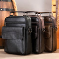 MARRANT Men Crossbody Satchel Bag Top-Handle Handbag Genuine Leather Small Shoulder Bag Leather Messenger Bag Men