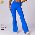 CNSHELL Casual a Piece Wide-leg Yoga Leggings High Waist Tight Running Outside Wear Fitness Micro Track Pants Women