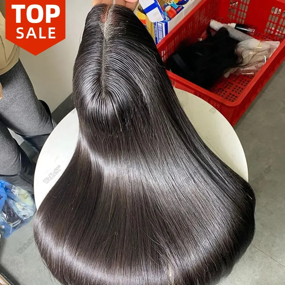 13*4 Pre Plucked Bleached Knots Glueless Wigs Brazilian Human Hair Lace Front Wig  Raw Virgin Human Hair Wig for Black Women