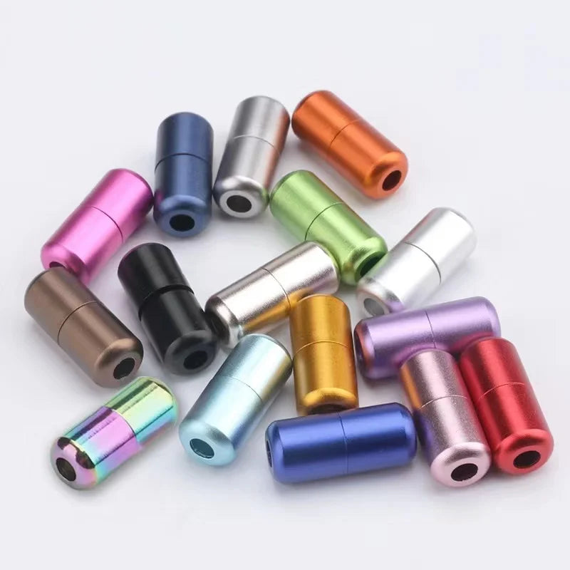Metal Connector for Sneaker Shoelaces Metal Capsule Lock Buckles