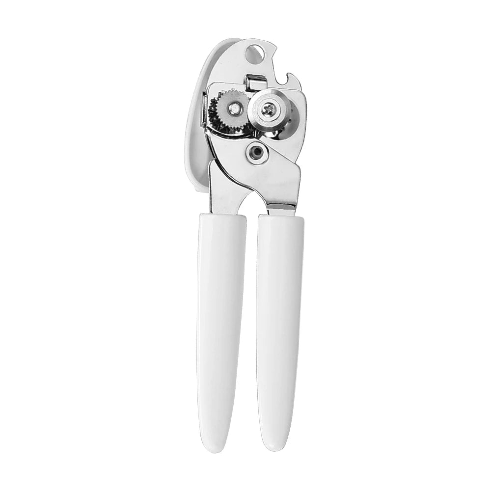 Heavy-Duty Stainless Steel Kitchen Opener Manual Can and Bottle Opener with Smooth Edge Easy Turn Knob Multifunctional Design