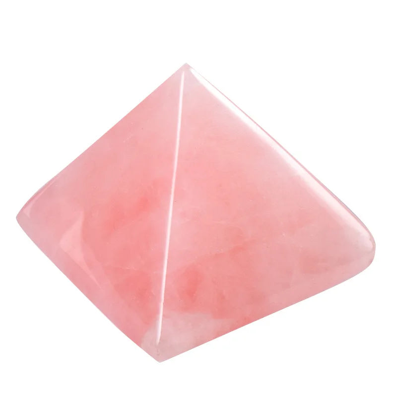 HY Rose Quartz Pyramid Set Wholesale Stone Crystal Gemstone Wholesale Natural Agate