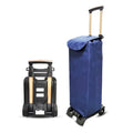Baoyu Foltable Market Trolley Oxford Cloth Folding Trolley on Wheels Carro De Mercado Folding Hand Cart
