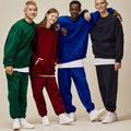 Wholesale Oversized Crewneck Sweatshirts With Kangaroo Pocket Design Custom Heavyweight Fleece Hoodies