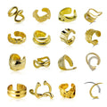 ICEBELA JEWELRY Clip Earrings Without Piercing 925 Sterling Silver Custom Ear Cuffs 18k Gold Plated Cuff Earring for Women