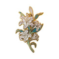 Wholesale Custom USA Soft Enamel Collar for Lapel Pin Cute Plant Flower Dyed Color Brass Metal Plated for Hats RTS Logo