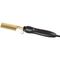 Women's Portable Electric Hot Comb Hair Straightener 2-in-1 for Straight and Curl Hair Bling Hot Comb for Home Use