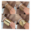 VKME Vintage Punk Style Gold Color Bracelet Jewelry for Women Gifts