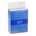 Customized Square Clear Folding Plastic PET RPET PVC Packaging Box with Hooks Supermarket Display Underwear Packaging Box