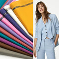 Best Selling Solid Colors Woven Yarn Dyed Twill 30% Worsted Wool 70% Polyester Anti-Pill Medium Weight Nobility Suit Fabric for