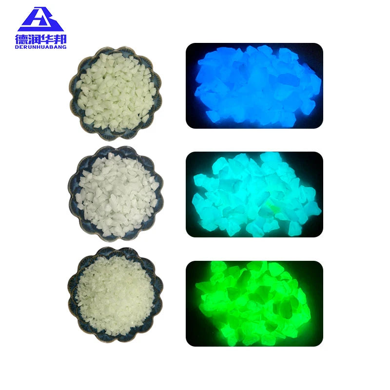 Ultra-Bright Artificial Luminous Pebbles Stone for Aquarium & Park Wholesale Fluorescent Resin Fish Tank Landscape