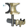 Tideway Professional Grade 1/4" 1/2" Shank Semicircular Cutter Trimming Carbide Alloy Milling Cutter Sharped CNC Bit