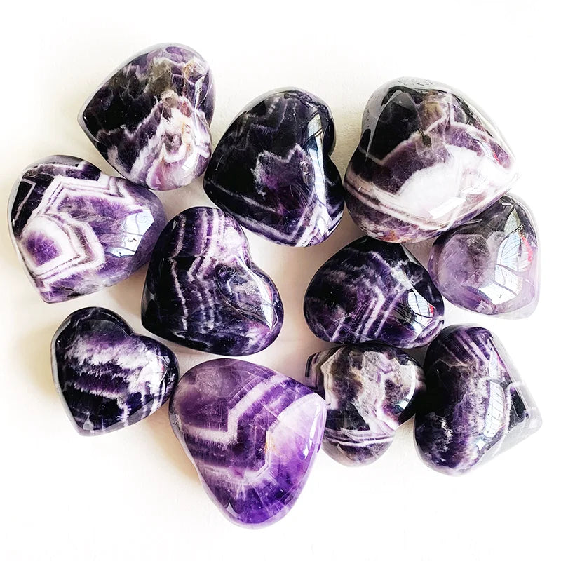 Wholesale Price Healing Energy Lucky Natural Crystal Dream Amethyst Quartz Heart