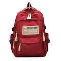 Unisex Large Capacity Nylon Backpack with Zipper Closure Cute Fashionable Travel School Computer Bag Waterproof for Girls Ladies