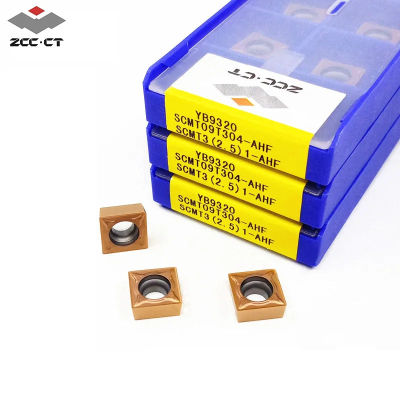 ZCC-CT CNC Lathe Turning Tools Turning Carbide Insert SCMT Series Stainless Steel Processing SCMT09T304-AHF YB9320 Inserts