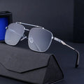 2024 Designer Men Sunglasses UV400 Metal Double Bridge Blue Black Gold Frames Custom Logo Famous Brand Wholesale UV400 Shades