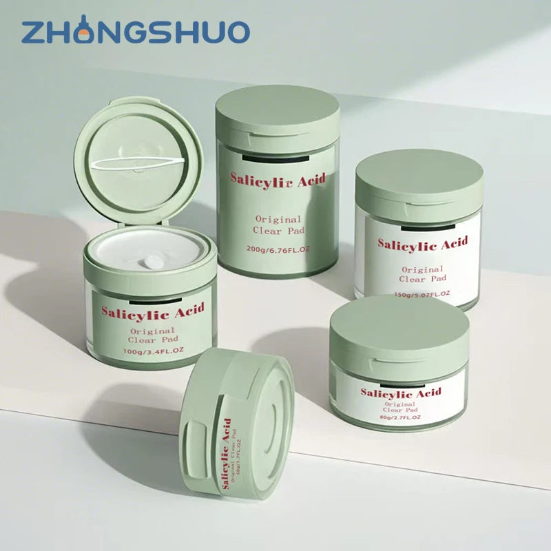 Wholesale PP Plastic Cosmetic Jars with Flip Top 50g 100g 120g 150g Cream Jar with Spoon White Jar with Tweezers for Pads