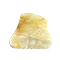 Yellow Citrine Stone Gua Sha Massager Facial Tools Visage Avec Logo Jade Guasha Massage Stone for Skin