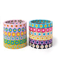 Boho Handmade Tile Enamel Beads Cosmos Crush Bracelet Rainbow Gold Plated Stretch Bracelets