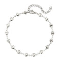 Simple Classic Fashion Women Party Barefoot Jewelry Accessories Silver/Gold Color Stainless Steel Heart Chain Anklet for Women