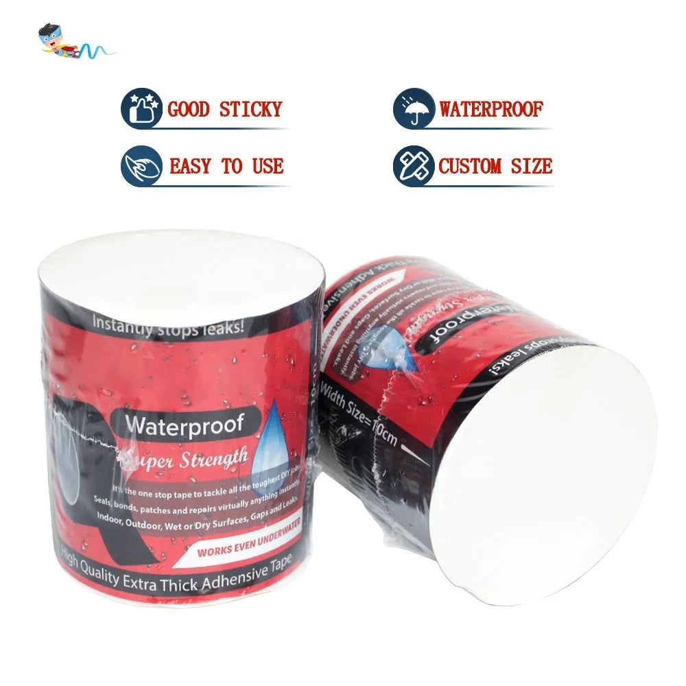 2- Waterproof Flexe Leakage Repairing Sealing Repair Leak Proof PVC Rubberized Self Adhesive Tape