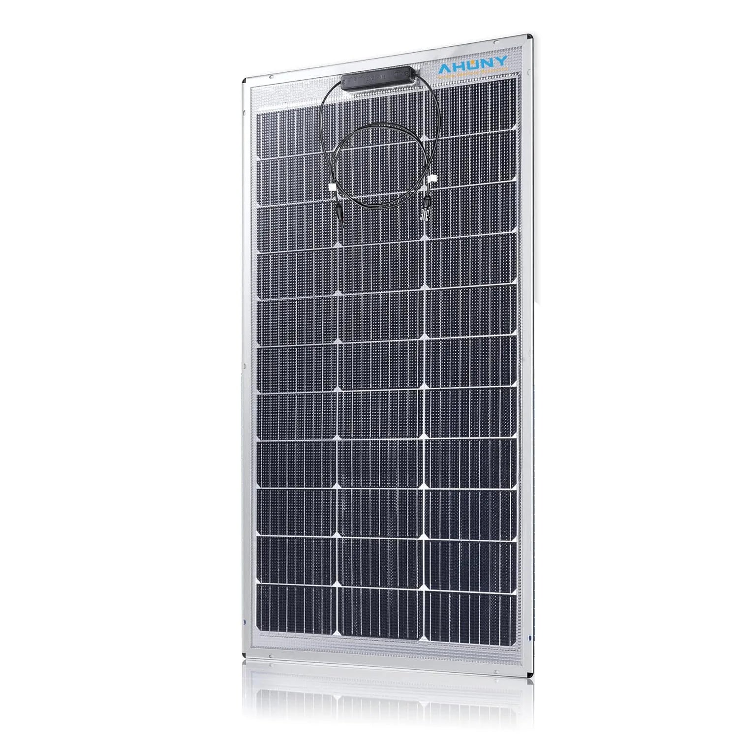 100W 12V Transparent Flexible Bifacial Mono Double-Sided High Efficiency 25.4% Waterproof Solar Panel for Cars Caravans