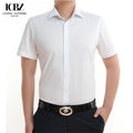 Custom Logo Men Long / Short Sleeve Casual Business Cotton Shirts Formal Office Dress Solid Shirt for Men