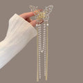 Pinzas Para El Pelo Fashion Pearl Beads Shark Clips Zircon Bling Tassels Luxury Hair Accessories Women Hair Claw Clips