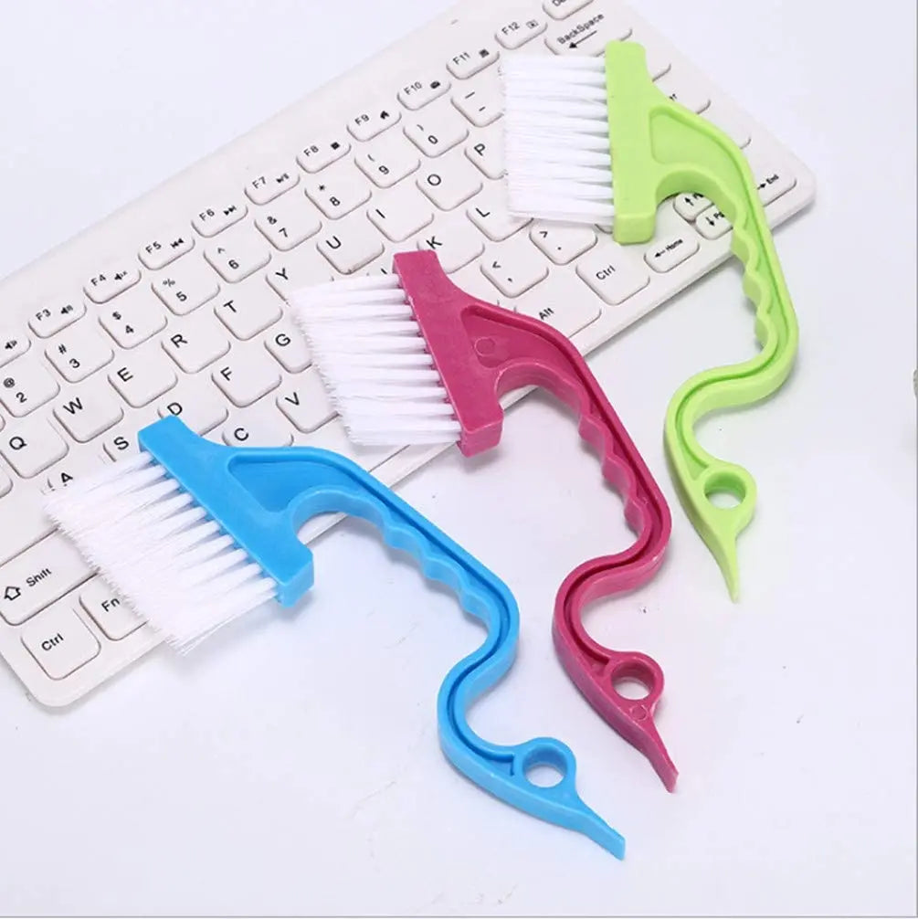 Window Groove Cleaning Brush Handheld Groove Gap Door Window Track Cleaning Tool Kitchen Decontamination Brush