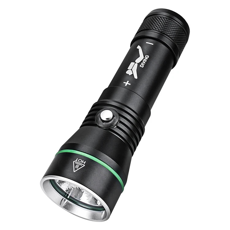 3000 Lumen High Power Lighting Professional Diving Flashlight Scuba Diving Torch Aluminum Alloy 110M Diving Depth Led Flashlight