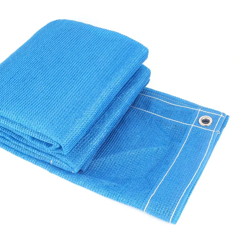 Tewango 180GSM Thicken Blue HDPE Sun Shade Net Terrace Privacy Safety Fence Balcony Screen Swimming Pool Sun Cover