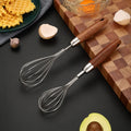 Old Carpenter House New Design Dark Wood Handle Baking Tools 304 Stainless Steel Whisk Flour Cream Whisky Hand Mixer Dishwasher