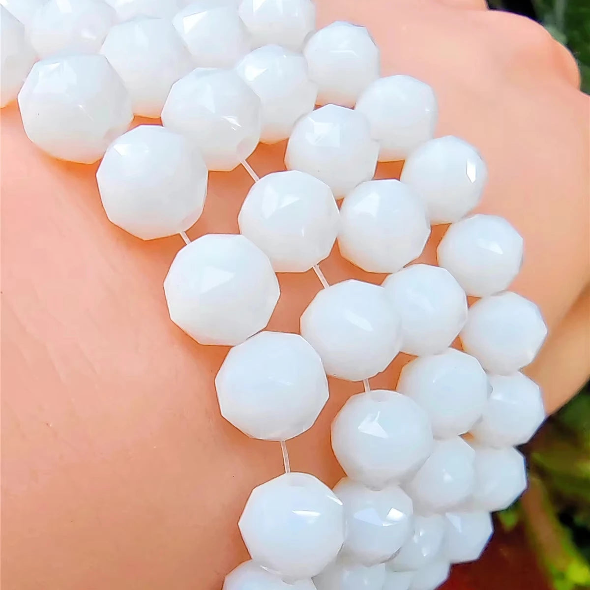 2025 Crystal Wholesale DIY Bracelet Accessories Crystal Beads Loose Flower Beads Flat Glass Beads