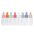 20ml Mini Plastic Serum Bottle Small Essential Oil Bottle with Colorful Dropper