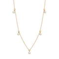 Milskye 14k Gold Plated Elegant Fine Jewelry 925 Silver Freshwater Pearl Charm Necklace