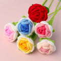 Handmade Artificial Woven Flowers for Home Decor for Christmas New Year Valentine's Day & Mother's Day Ornamentation