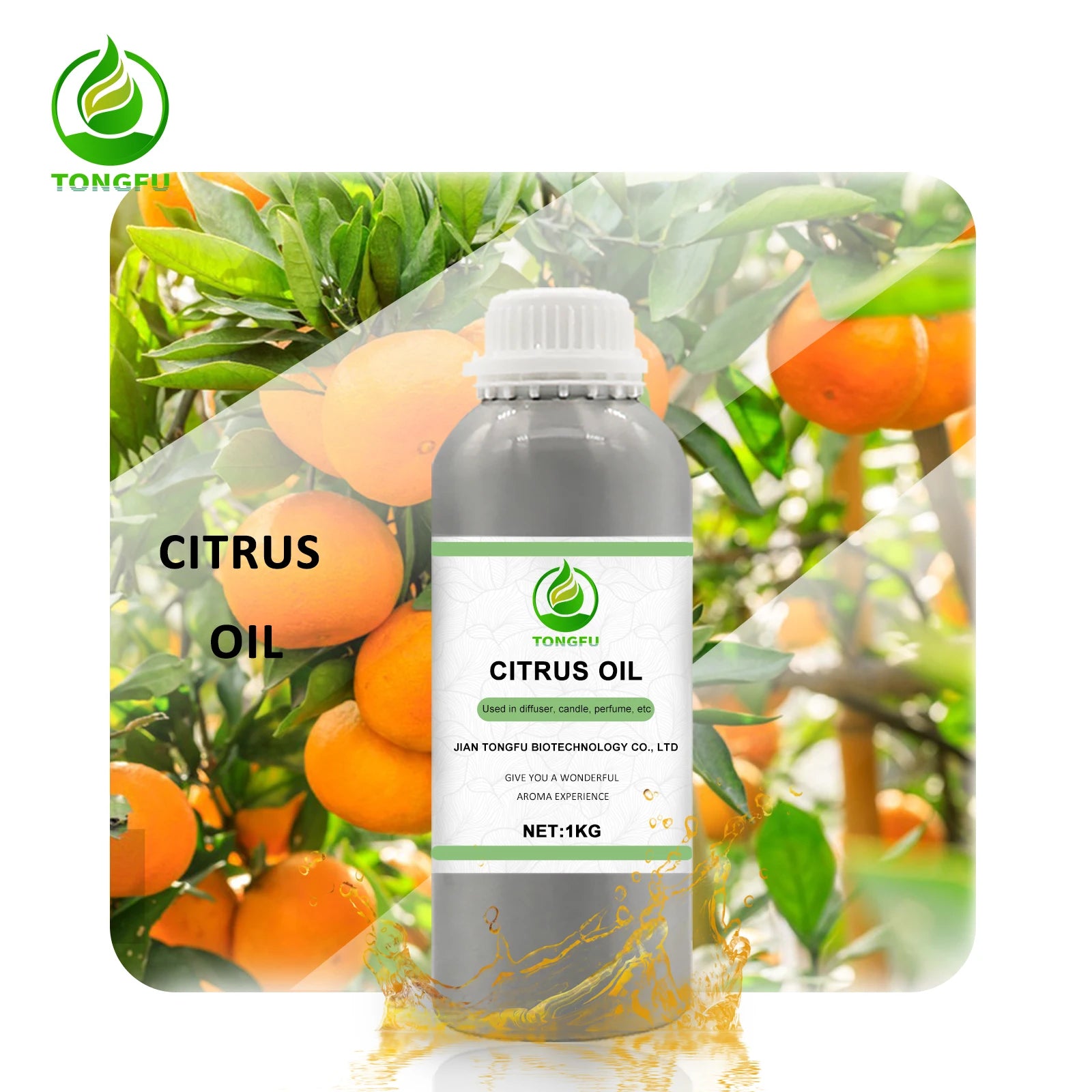 100% Organic Pure Natural Citrus Essential Oil for Skin Care for Aroma Diffusers Peel Raw Material