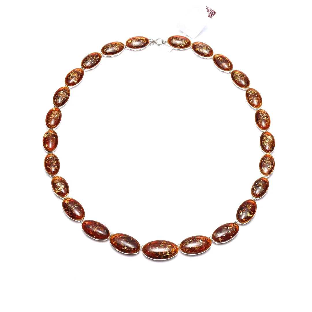 Genuine jewelry Necklace Natural amber Ukraine amber necklace 6mm gemstone amber