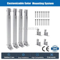 Hot Sale Adjustable Tilt Rear Leg Aluminum PV Panel Bracket Solar Mounting System for 15-30 Degree Roof Flat Tile Roofs