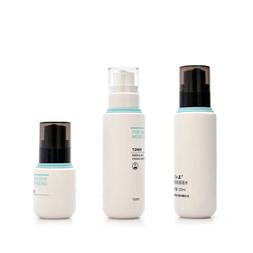Frosted Round PET Cosmetic Bottle 50ml & 120ml Lotion Containers Pump Sprayer for Skin Care Serum Shampoo Customizable Color