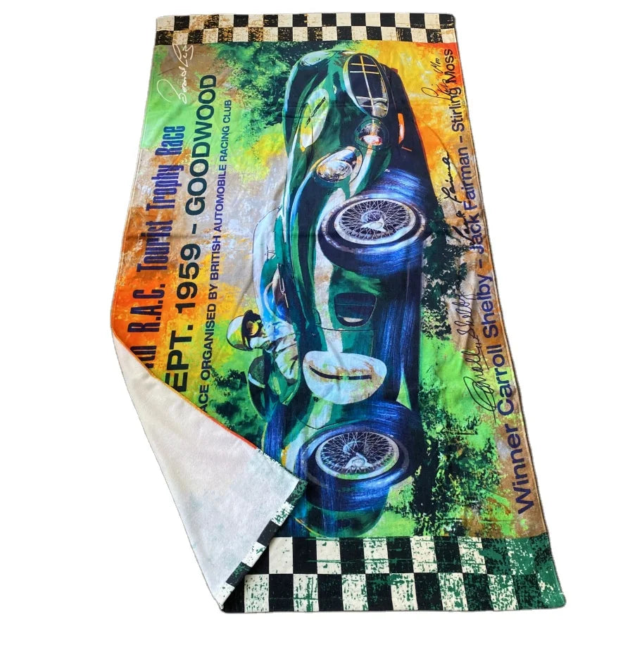 Custom 100% Cotton Digital Printed Bath and Beach Towel Low MOQ 50 Pcs Feature Compressed