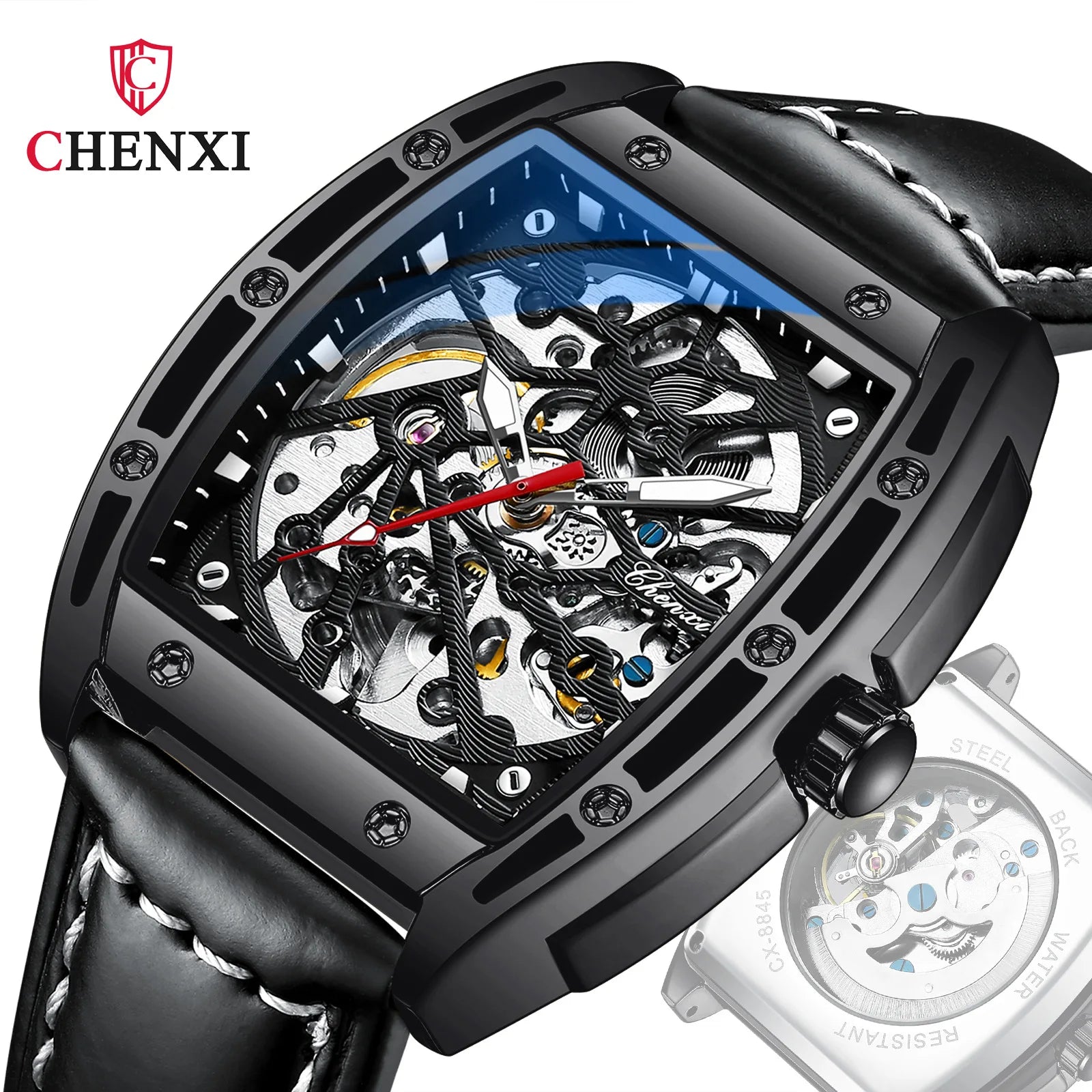 Chenxi Watch 8845 New New Luxury Mechanical Wristwatch Waterproof Luminous Big Dial Clock Men's Automatic Watches Men Wrist